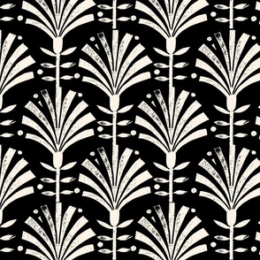 fan fabric - block print interiors design bold graphic block print home decor fabric