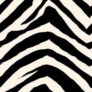 MEDIUM zebra print fabric - home decor wallpaper interiors zebra design - cream and black