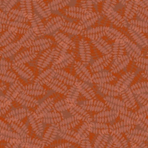 pinnate_leaves_coral_orange_terracotta