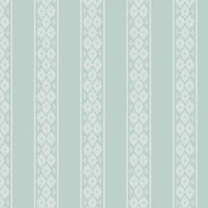 cross stitch stripe celadon 4 wallpaper scale by Pippa Shaw