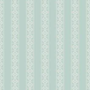 cross stitch stripe celadon 3 wallpaper scale by Pippa Shaw