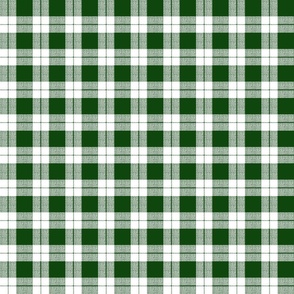 modern check in dark green - Extra small 