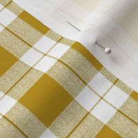  modern check gold on white  - Extra small