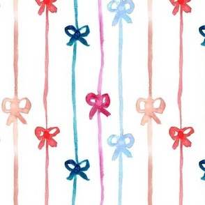 ribbones cuteness - watercolor bows - gifts b109-1