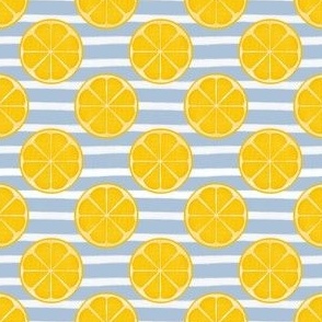 small scale lemons - blue stripe