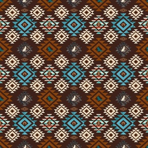southwestern boujee brown background with cowboy and cactus