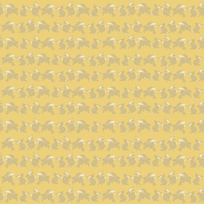 Rabbits in a row yellow 
