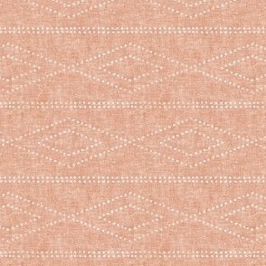 (small scale) diamond stripes - boho home decor - peach - LAD23