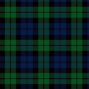 Black Watch simplified tartan, 3" dark colors (equivalent to 6" of normal Black Watch)