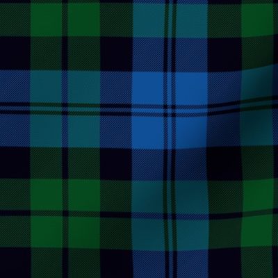 Black Watch simplified tartan, 6" modern colors (equivalent to 12" of normal Black Watch)