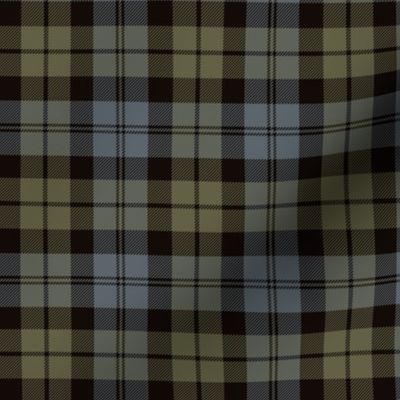 Black Watch simplified tartan, 3" weathered colors (equivalent to 6" of normal Black Watch)