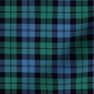 Black Watch simplified tartan, 3" ancient colors (equivalent to 6" of normal Black Watch)