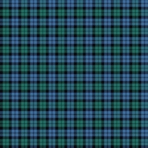 Black Watch simplified tartan, 1" ancient colors (equivalent to 2" of normal Black Watch)