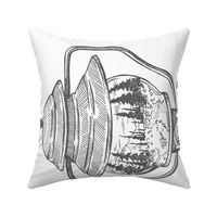 Forrest Reflection Camping Lantern Wall Hanging
