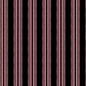 Sophisticated Stripe - Small - Pink / Black