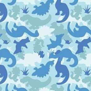 blue dinosaur camo