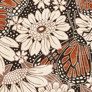 Monarchs From The Year 1968 // Large // Dark Browns