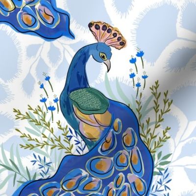 Bloom Wild Peacock - Large Print