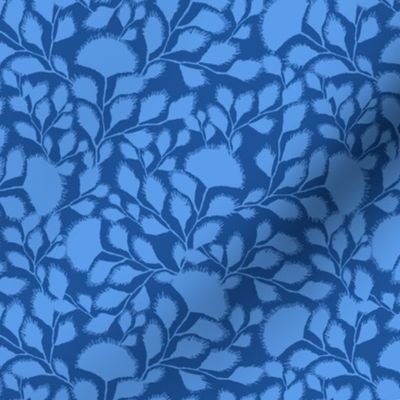 Blue Floral Trellis 