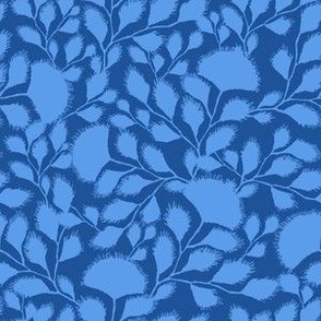 Blue Floral Trellis 