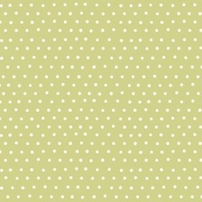 Light Olive Green Wonky Dot (Small Scale)