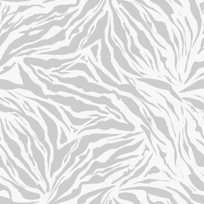 Gray Pastel Big Cat Vector Seamless Pattern