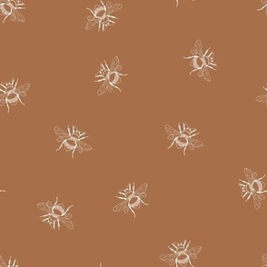 Bee Pattern Caramel