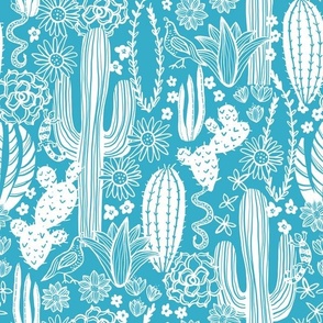 Sonoran Landscape (Teal)