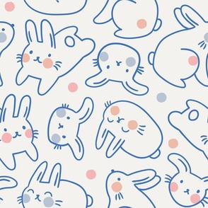 Winter rabbits (large scale)