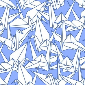 Blue Origami Crane