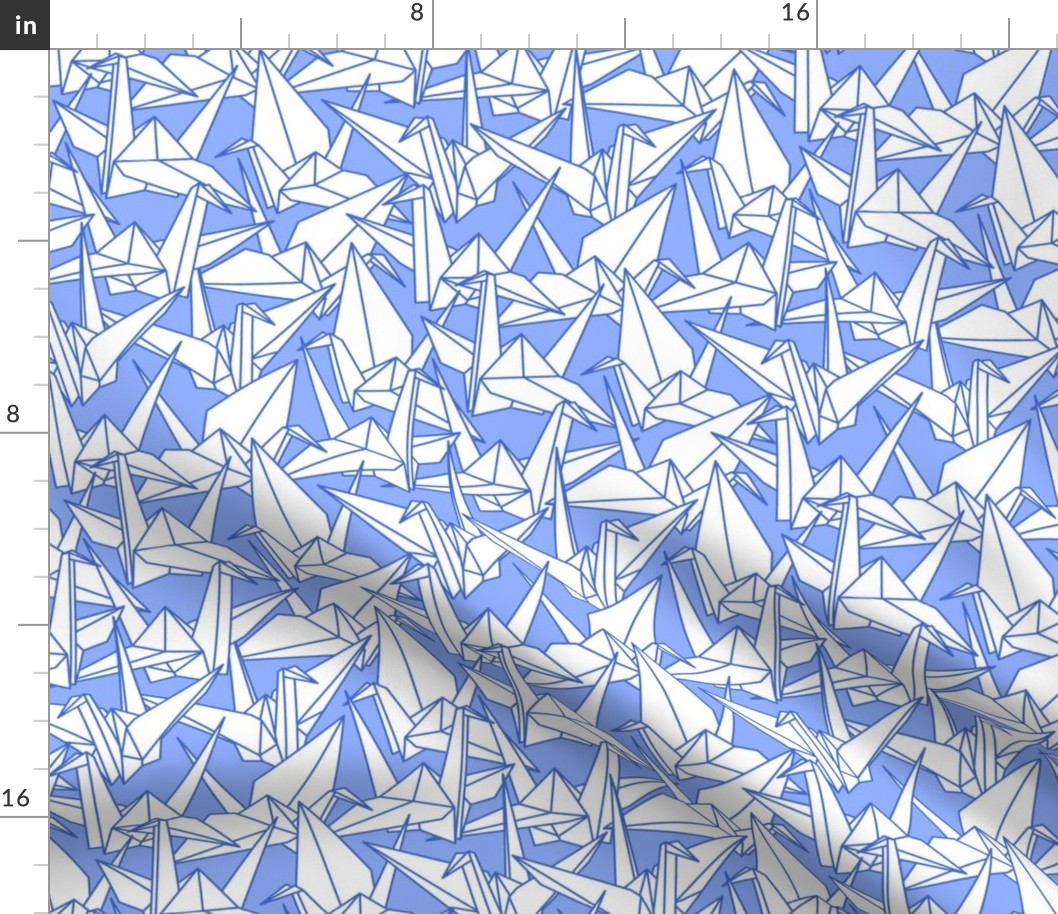 Blue Origami Crane