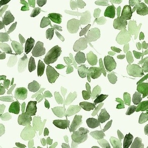eucalyptus greenery - watercolor leaves - painted foliage for modern home decor - watercolour nature b109-11