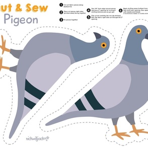 Pigeon Cut and Sew Toy