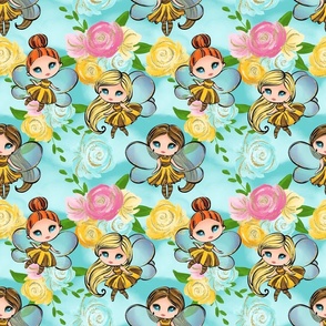 Bee Fairy Floral