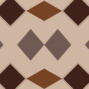 Earth tone diamonds pattern