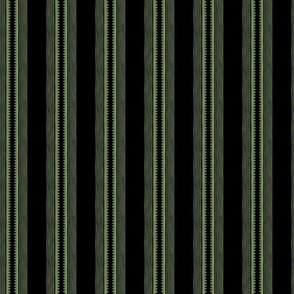 Sophisticated Stripe - Small - Green / Black