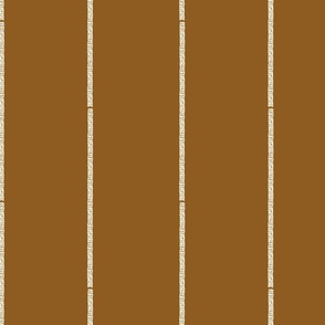 Vertical Stripes Cream on Peanut