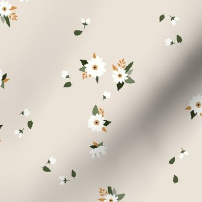 Small Floral on Cream