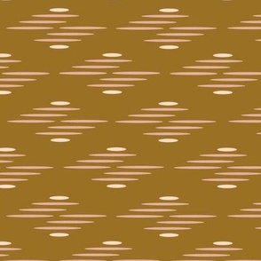 Houndstooth Ikat Gold