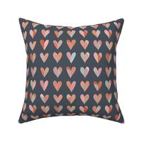 patchwork hearts gray