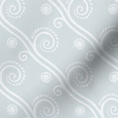 Textured Diagonal Swirls in Regency Grey - Coordinate