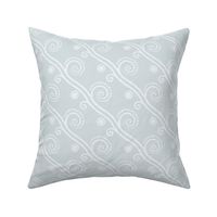 Textured Diagonal Swirls in Regency Grey - Coordinate