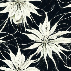 Dreamy Sophisticate Black & White Floral - I