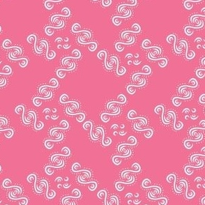 Scroll (pink) small-medium scale design