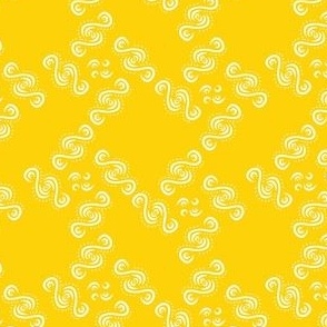 Scroll (yellow) small-medium scale design
