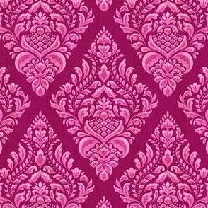 Marcella Magenta Damask SS