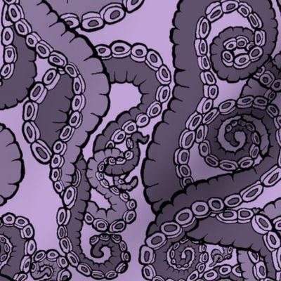 (M) Tentacoli! Lavender 12x16 Medium Scale Tentacle Octopus Tentacles by LeonardosCompass 14206592