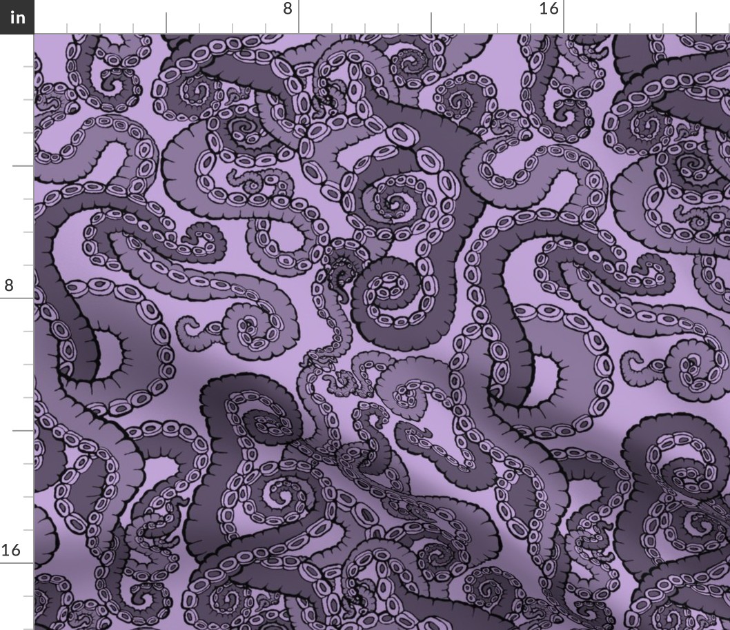 (M) Tentacoli! Lavender 12x16 Medium Scale Tentacle Octopus Tentacles by LeonardosCompass 14206592