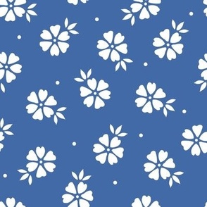 Pick Me (blue) medium scale floral design