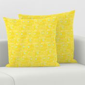 Personalised Fabric - Yellow Daisies Small